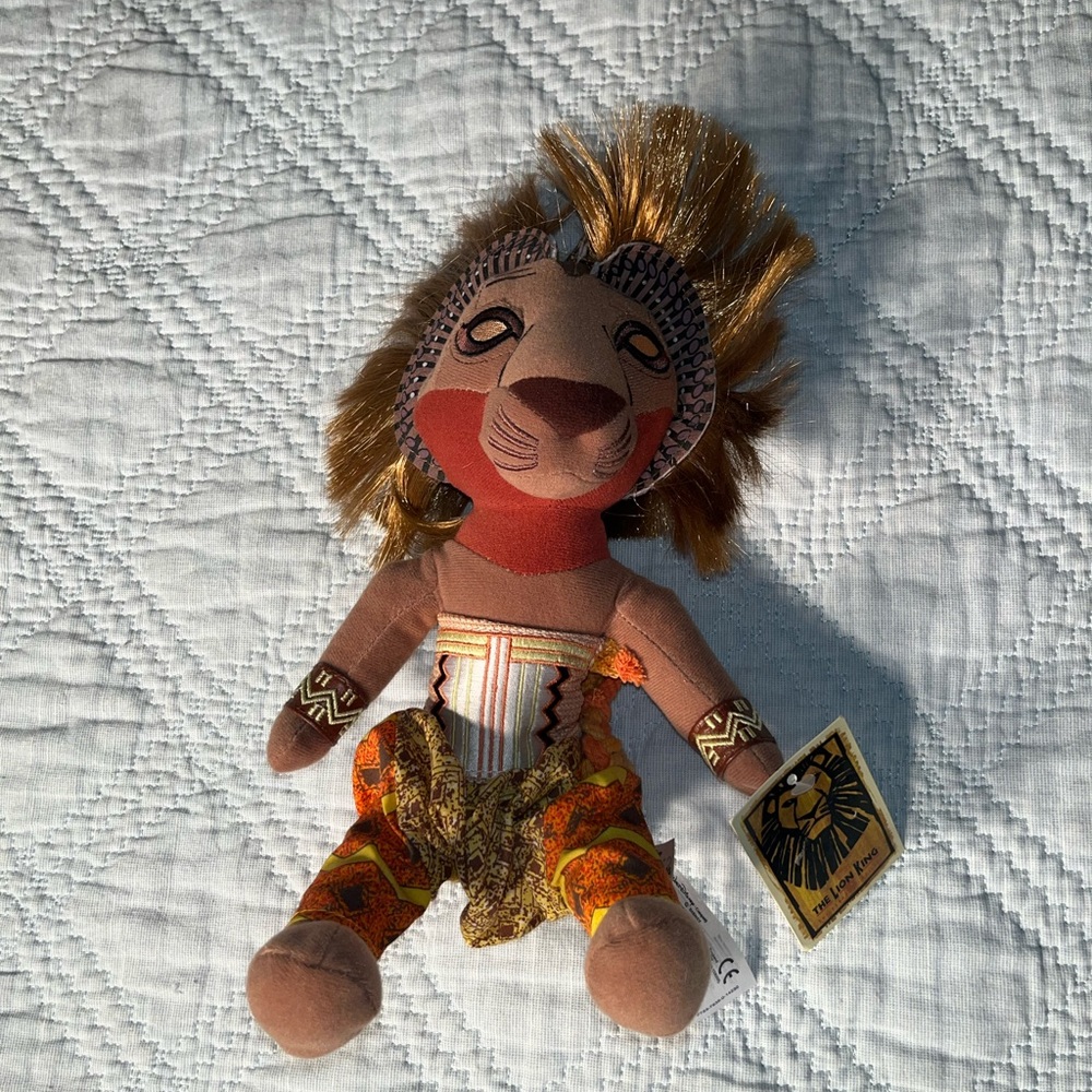 Simba Stuffed Animal from the Broadway Musical Vintage Lion King Disney